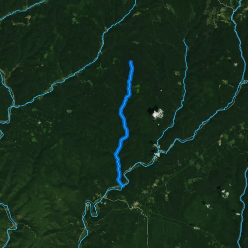 Fly fishing map for Hammersley Fork, Pennsylvania
