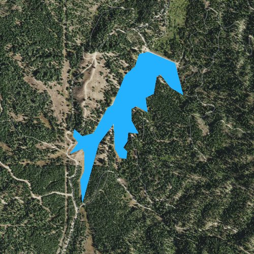Fly fishing map for Herrick Reservoir, Idaho