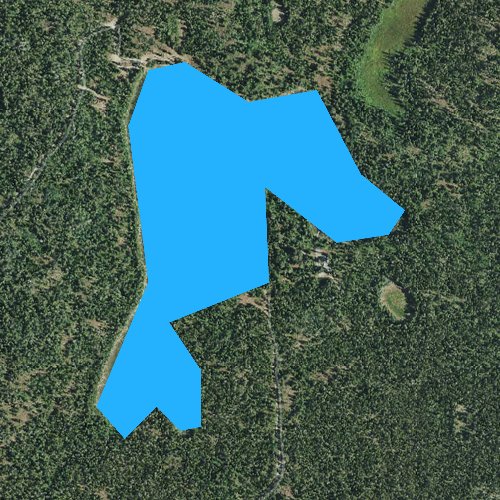 Fly fishing map for Horseshoe Lake, Idaho