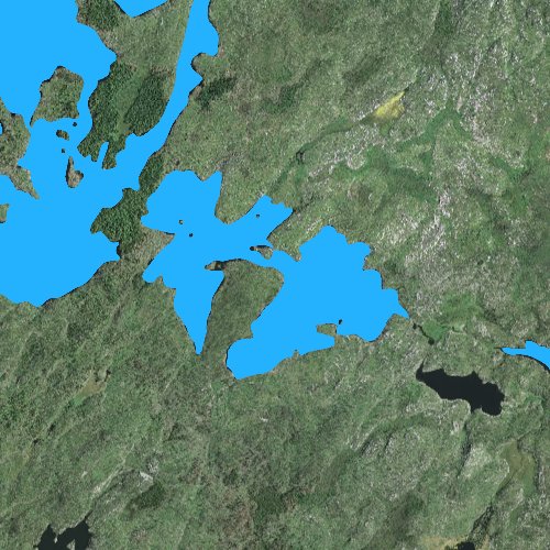 Fly fishing map for Horseshoe Lake: Lake, Minnesota