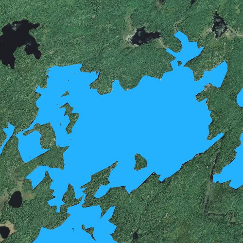 Fly fishing map for Ima Lake, Minnesota