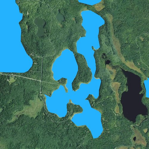 Fly fishing map for Jack the Horse Lake, Minnesota