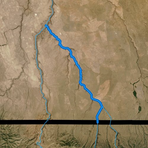 Fly fishing map for Jarbidge River, Idaho