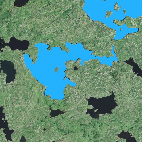 Fly fishing map for Jasper Lake, Minnesota