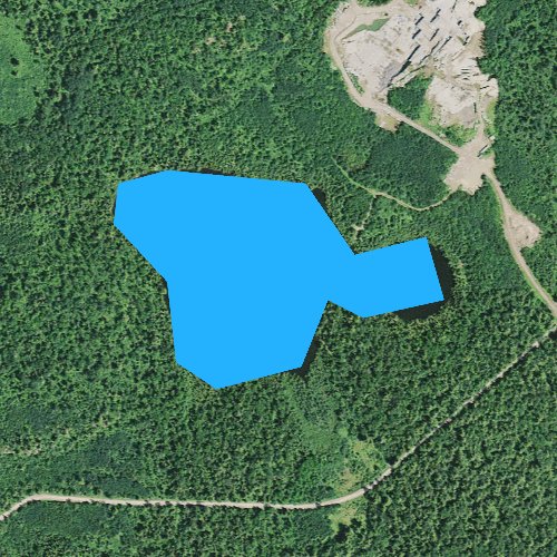 Fly fishing map for Katydid Lake, Minnesota