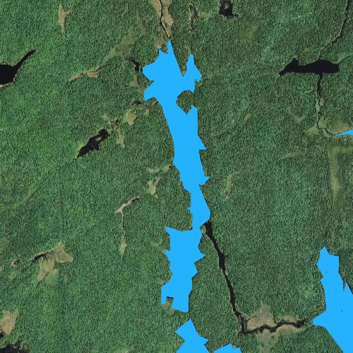 Fly fishing map for Kelso Lake, Minnesota