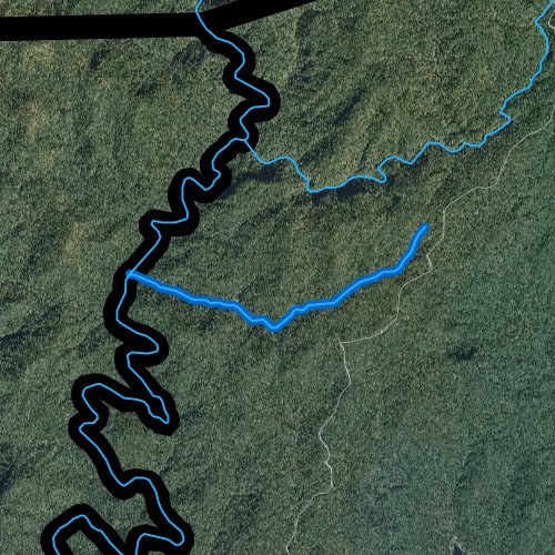 Fly fishing map for King Creek, South Carolina