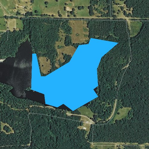 Fly fishing map for Kingfisher Lake, Arkansas