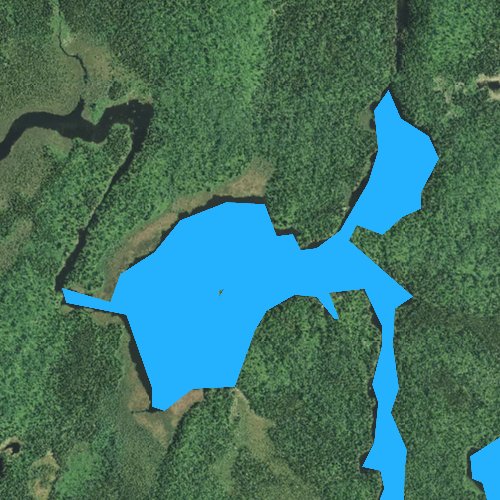 Fly fishing map for Knight Lake, Minnesota