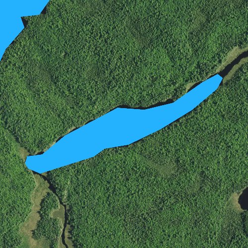Fly fishing map for Korb Lake, Minnesota