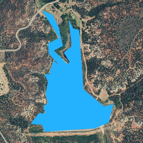 Fly fishing map for Lake Copper Breaks, Texas