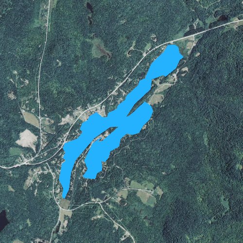 Fly fishing map for Lake Eden, Vermont