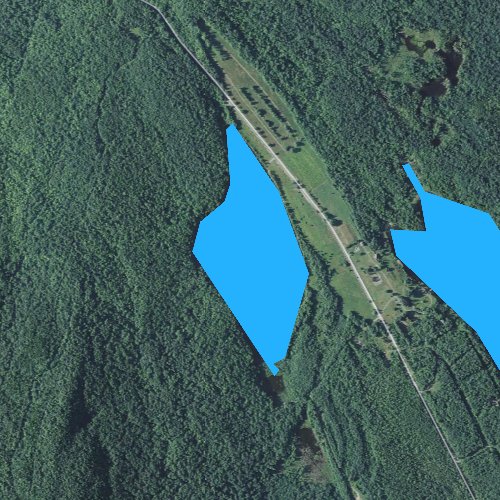 Fly fishing map for Lake Katherine, New Hampshire