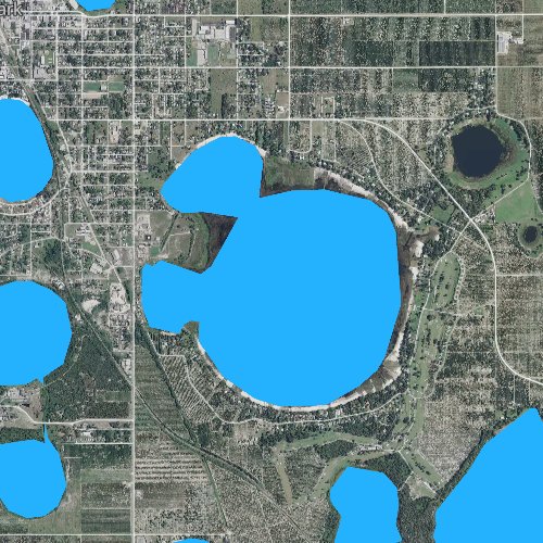 Fly fishing map for Lake Lotela, Florida