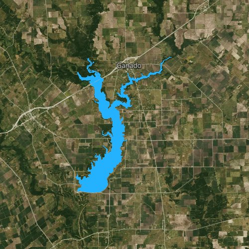 Lake Texana Map