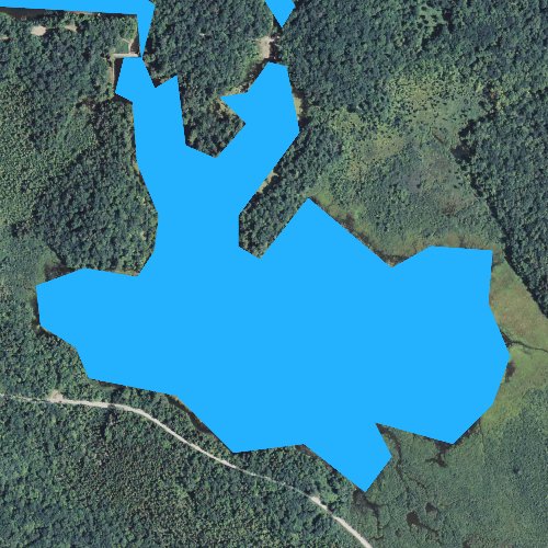 Fly fishing map for Lefferts Pond, Vermont