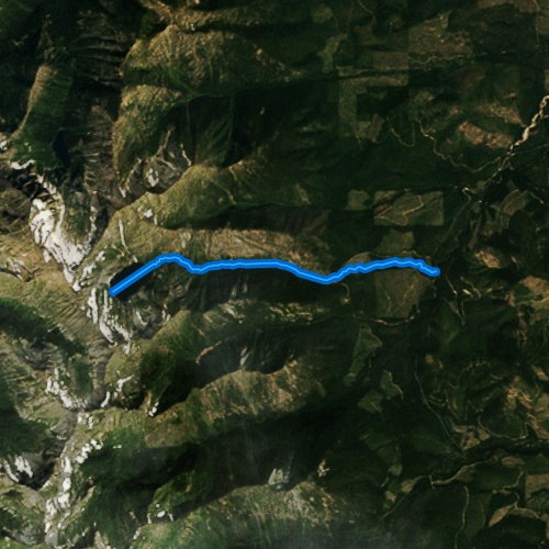 Fly fishing map for Leigh Creek, Montana
