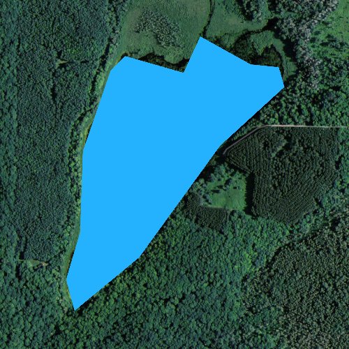 Fly fishing map for Lilypad Lake, Wisconsin