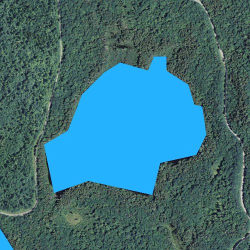 Fly fishing map for Little Greenough Pond, New Hampshire