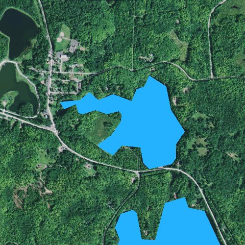 Fly fishing map for Little Horsehead Lake, Wisconsin