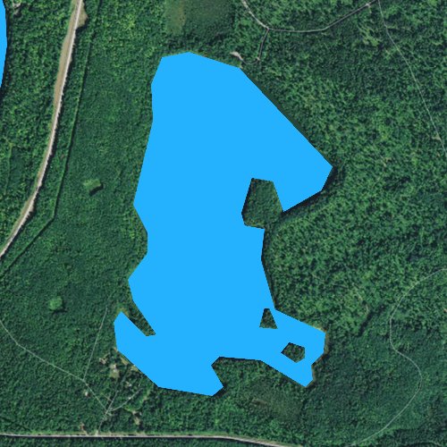 Fly fishing map for Little John Lake, Wisconsin