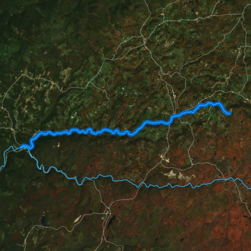 Fly fishing map for Little Loyalsock Creek, Pennsylvania