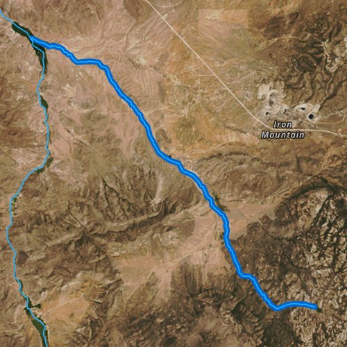Fly fishing map for Little Pinto Creek, Utah