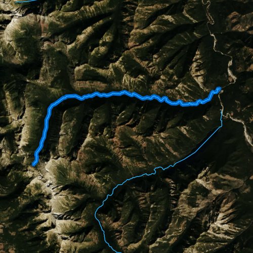 Fly fishing map for Little Salmon Creek, Montana