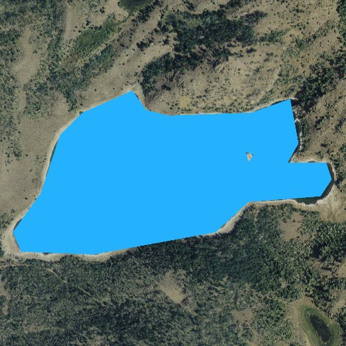 Fly fishing map for Little Soda Lake, Wyoming
