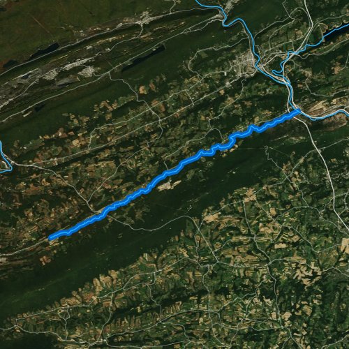 Fly fishing map for Lizard Creek, Pennsylvania