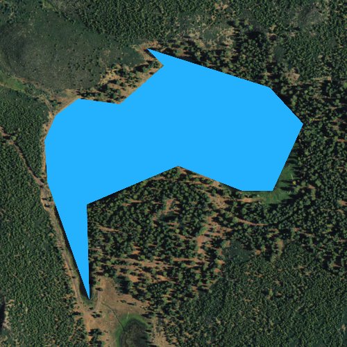 Fly fishing map for Lofton Reservoir, Oregon