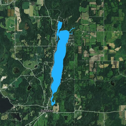 Fly fishing map for Long Lake: Fond du Lac, Wisconsin