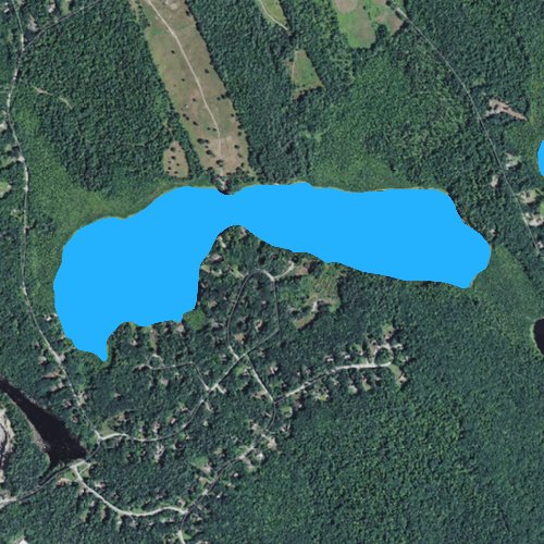 Fly fishing map for Long Pond: Merrimack, New Hampshire