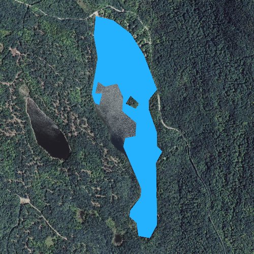 Fly fishing map for Long Pond, Vermont