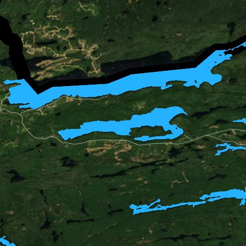 Fly fishing map for Loon Lake: Cook, Minnesota