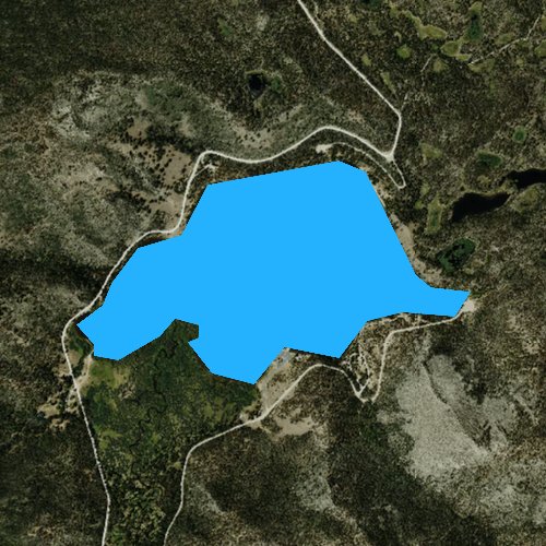 Fly fishing map for Louis Lake, Wyoming