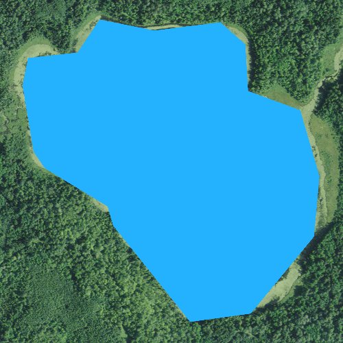 Fly fishing map for Lundeen Lake, Minnesota