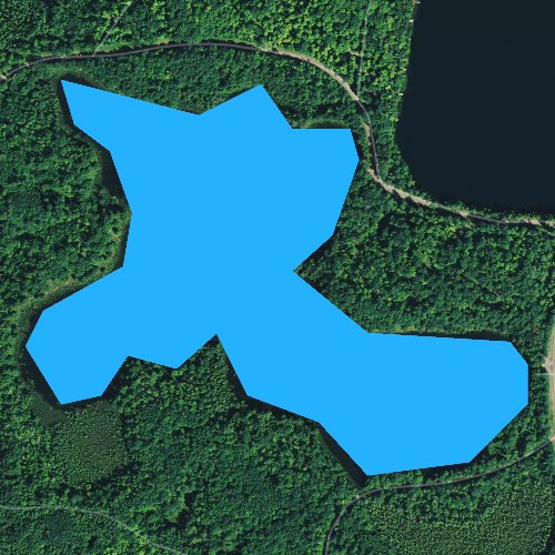 Fly fishing map for McGrath Lake, Wisconsin