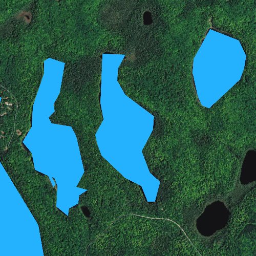 Fly fishing map for McKinley Lake, Wisconsin