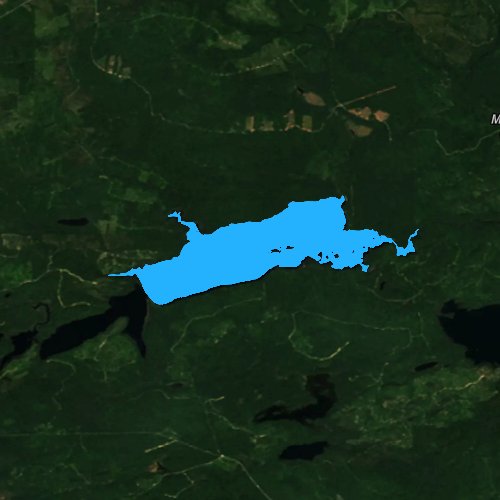 Fly fishing map for Millinocket Lake: Piscataquis, Maine