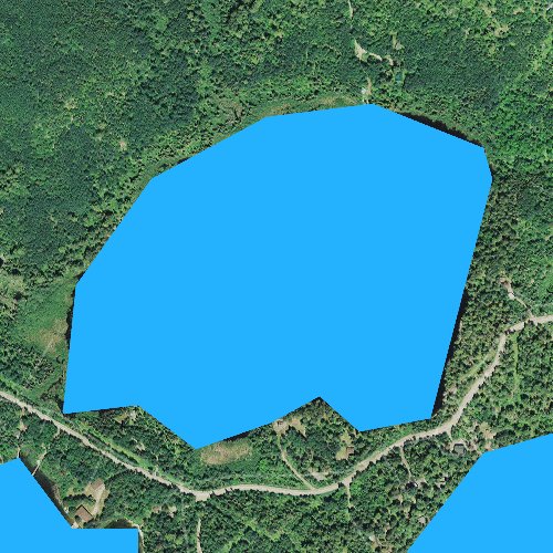 Fly fishing map for Minister Lake, Minnesota