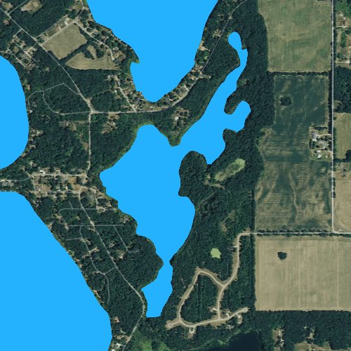 Fly fishing map for Mud Lake: St. Joseph, Michigan