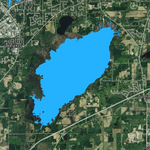 Big Muskego Lake Map