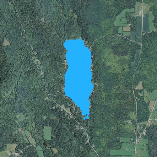 Fly fishing map for Neal Pond, Vermont