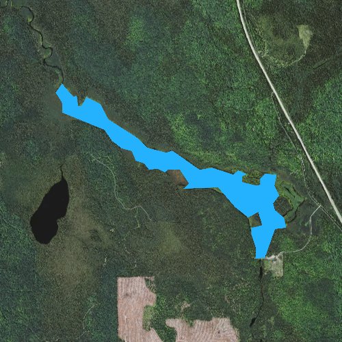 Fly fishing map for Net River Flooding, Michigan