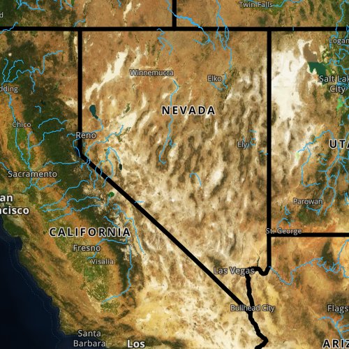 Fly fishing report and map for Nevada.