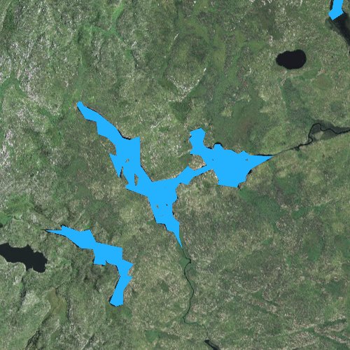 Fly fishing map for North Wilder Lake, Minnesota