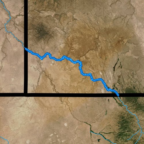 Fly fishing map for Owyhee River, Idaho