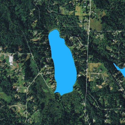 Fly fishing map for Panther Lake: Snohomish, Washington