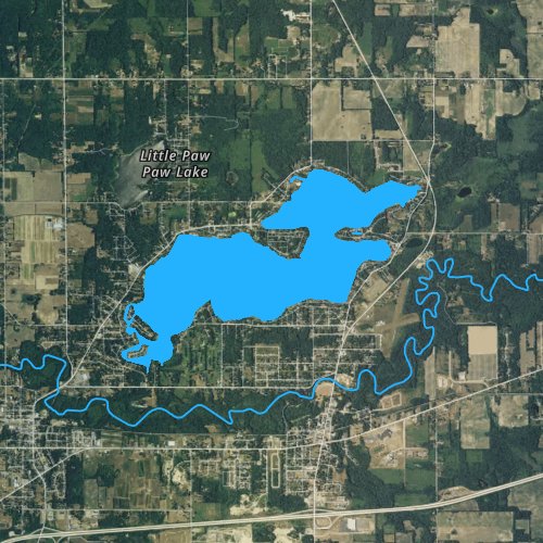 Paw Paw Lake Map Paw Paw Lake: Berrien, Michigan Fishing Report